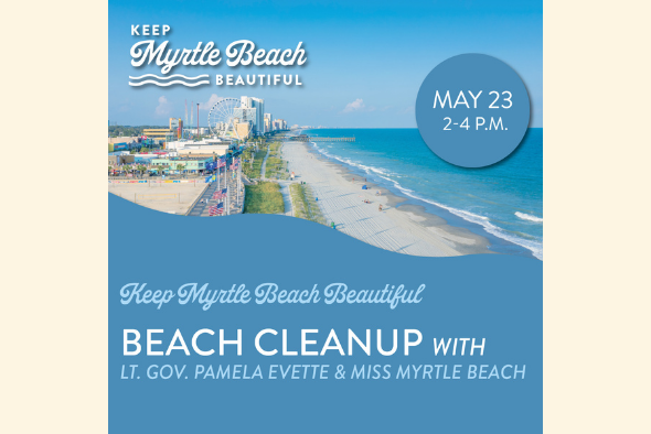keep myrtle beach beautiful beach cleanup
