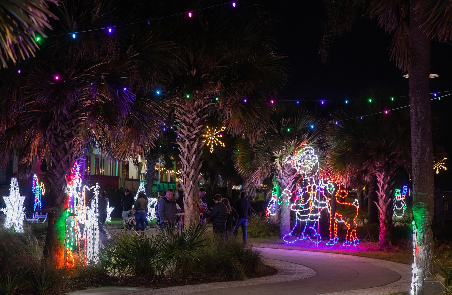 Holiday Lights on the Myrtle Beach Boardwalk