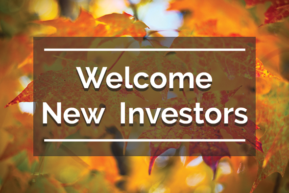 orange leaves and words reading welcome new invesors