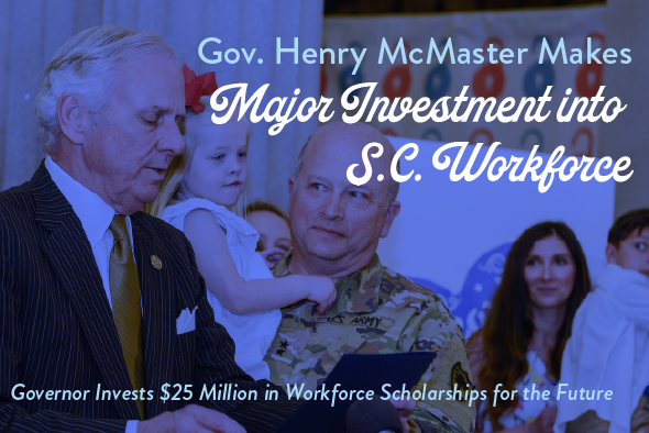 Gov. Henry McMaster Makes Major Investment into S.C. Workforce image
