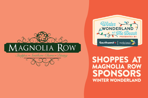 shoppes at magnolia row logo and winter wonderland logo