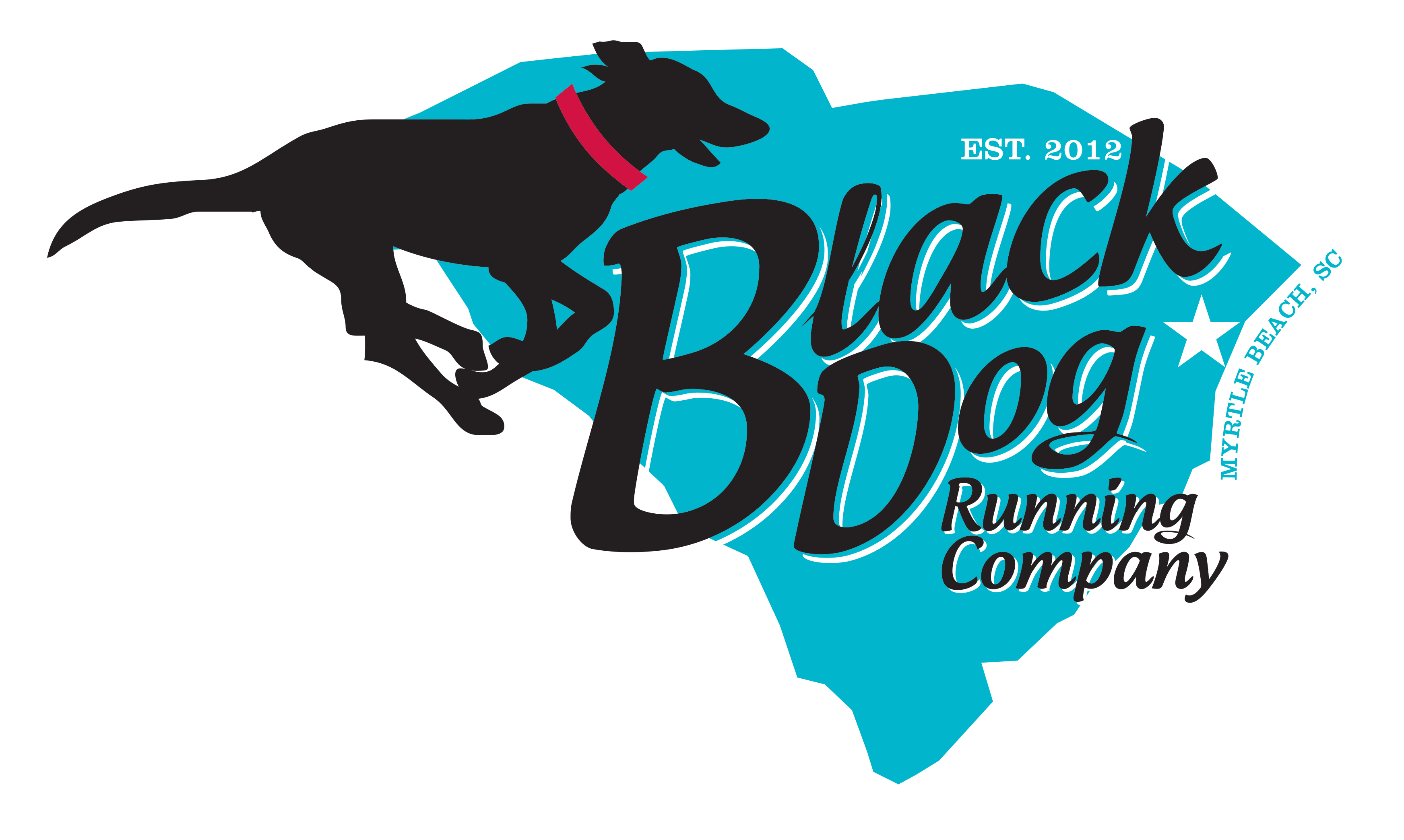 black dog running company logo