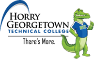 horry georgetown technical college logo with gator mascot