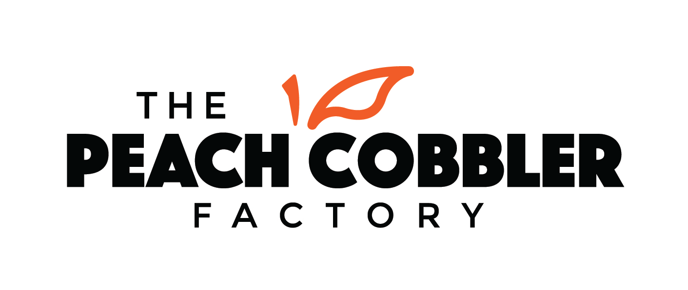 Peach cobbler factory logo