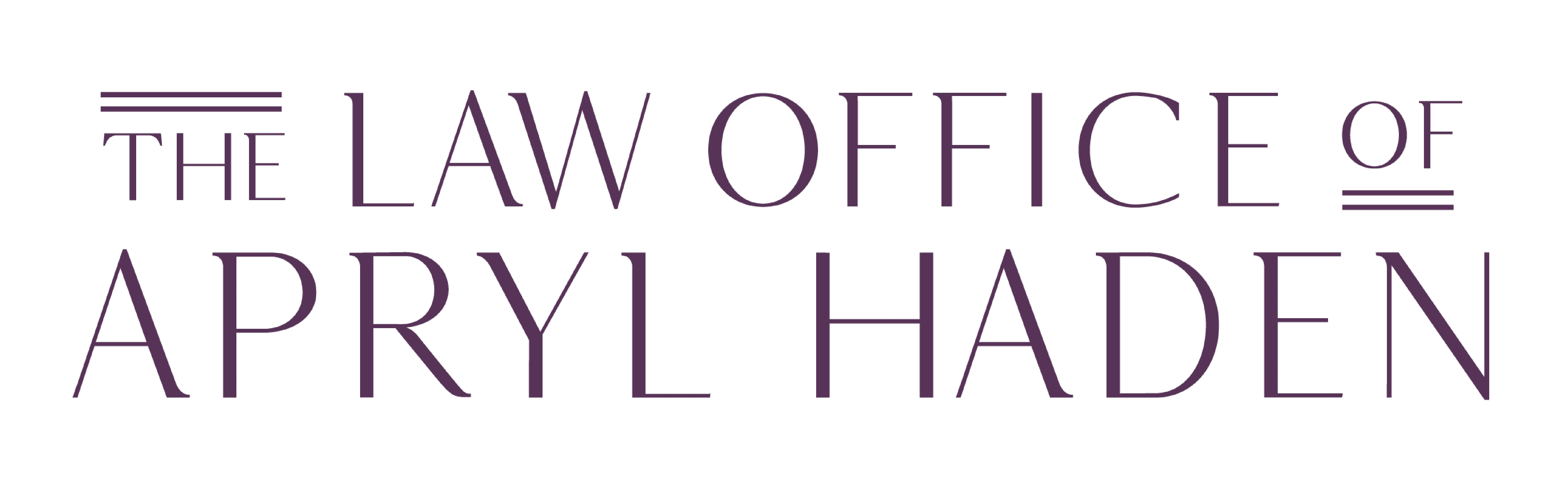 apryl haden law office logo